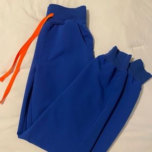 Winning blue High Waisted Zamora™ Jogger Scrub Pants